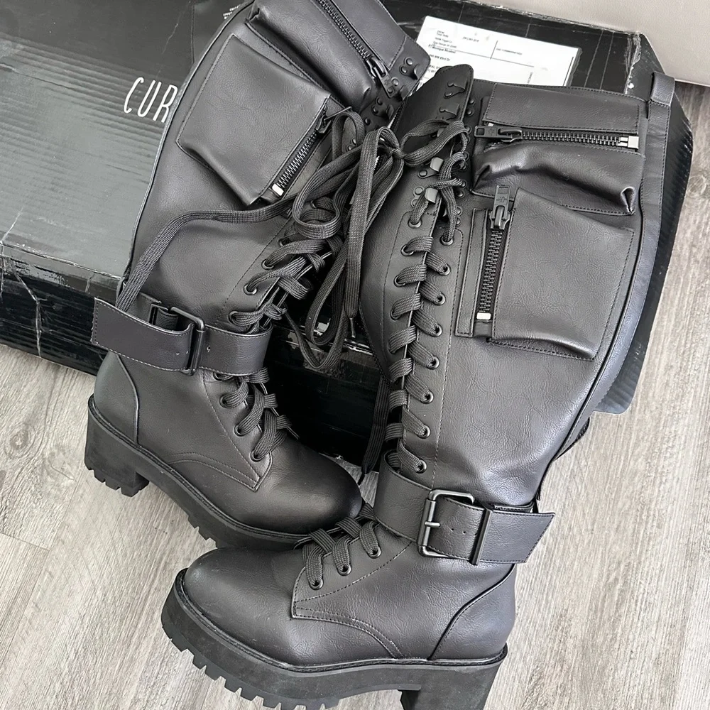 Current Mood Obsidian Boots by Dolls Kill - Picture 5 of 5